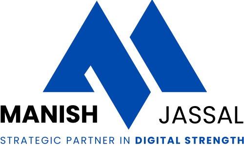 Manish Jassal Site Logo Blue